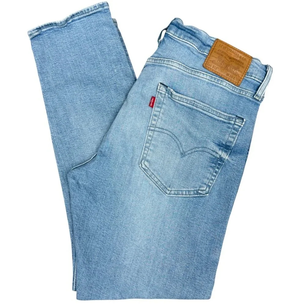 EUC Men's LEVI'S® 512 Big E‎ Premium Slim Tapered Flex Jeans | Size 36 X 30